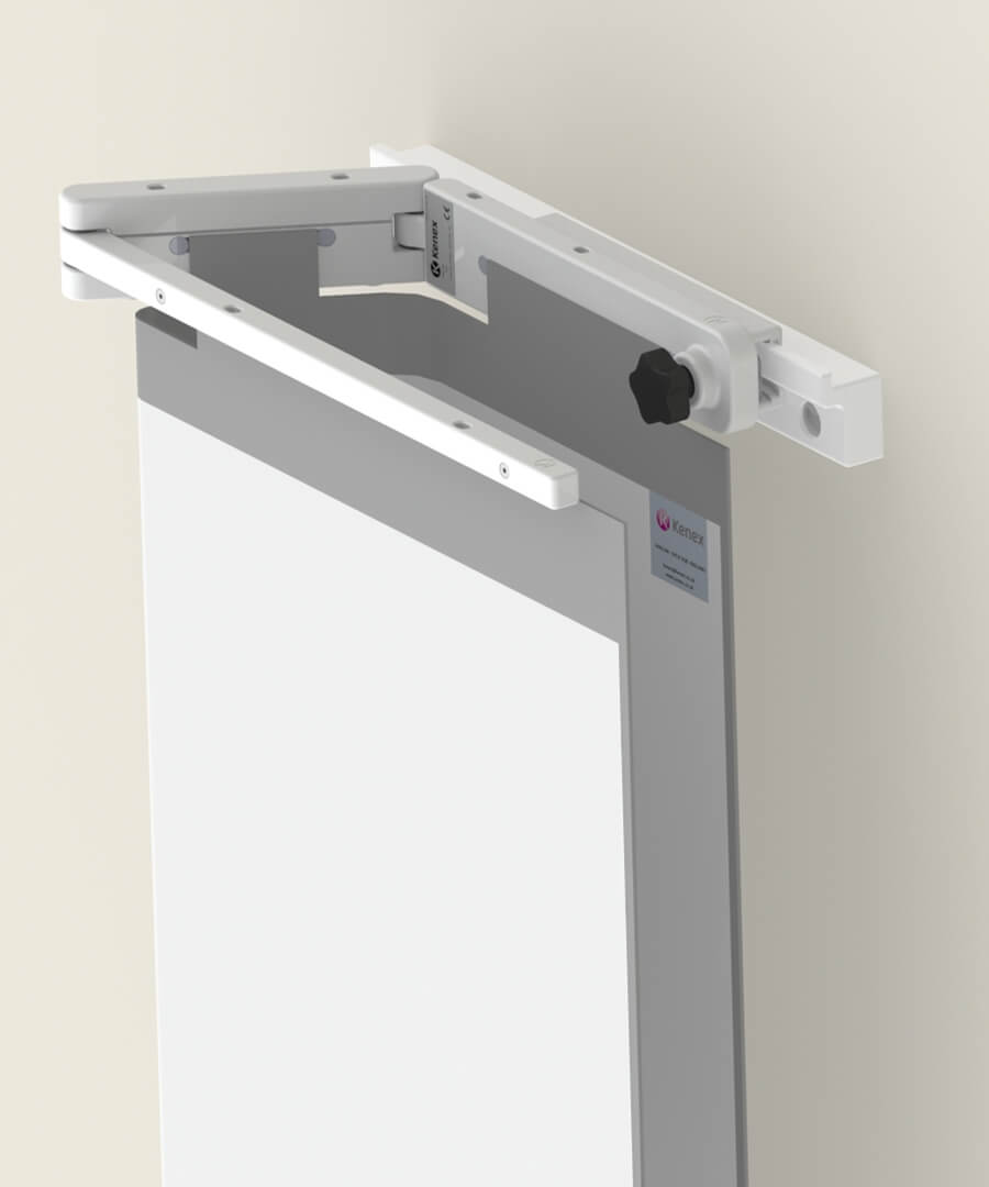 Wall rack for table shielding that protects from scatter radiation