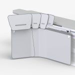 Extra wide lower body table shield for X-ray protection